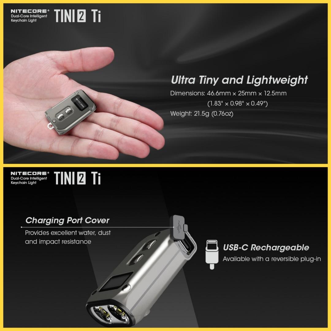 Titanium sales keychain flashlight