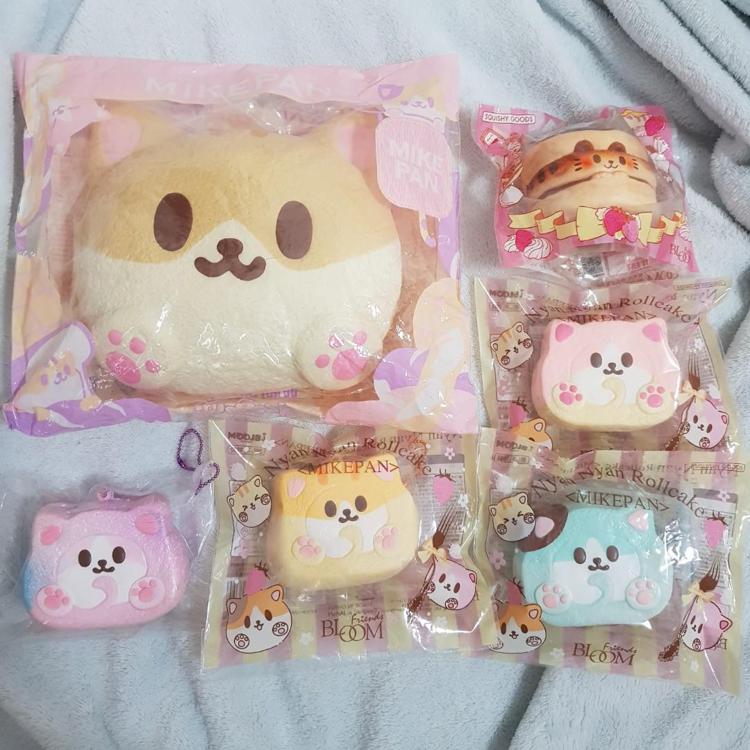 NYAN CAT IBLOOM SQUISHY SALE Swiss roll pancake and more Rare