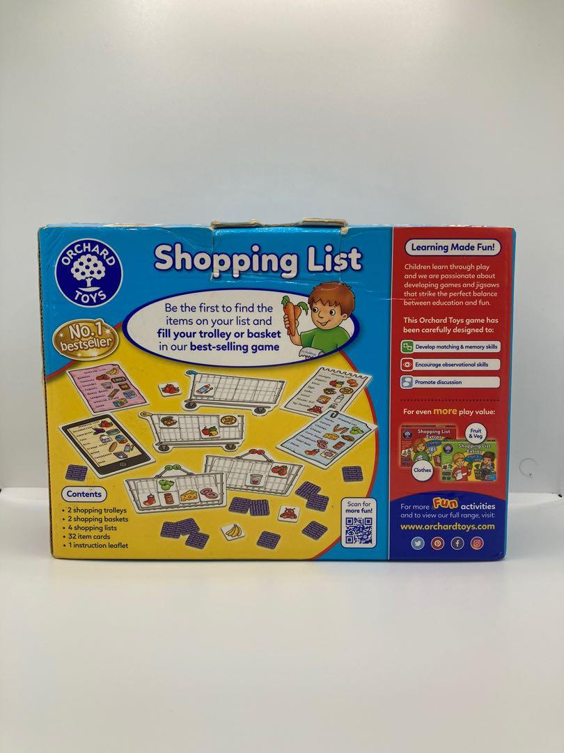 Orchard Toys Shopping List Activity for Kids Hobbies & Toys, Toys & Games on Carousell