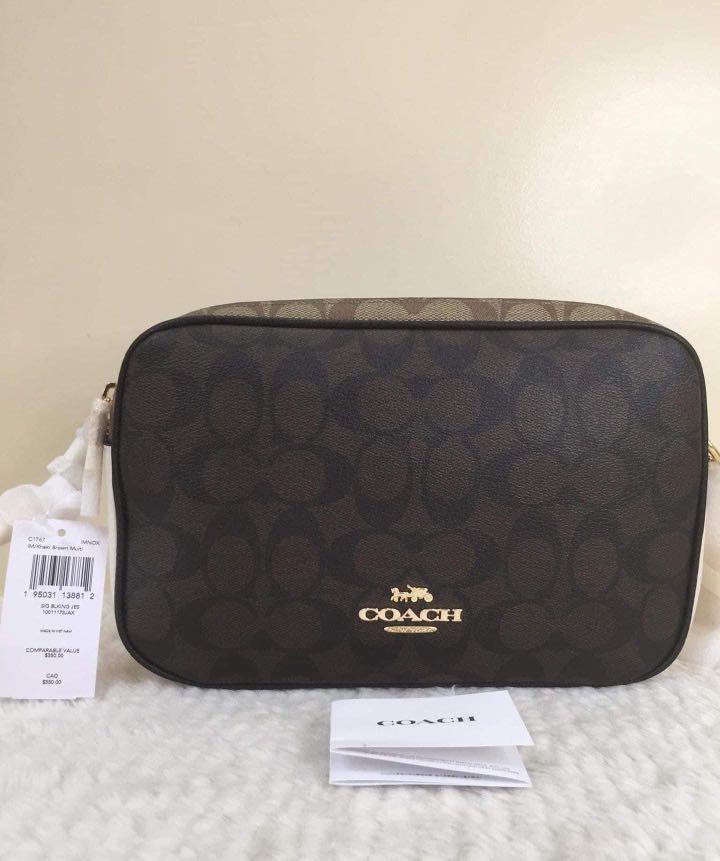 Original Coach Jes Tricolor Double zip crossbody Brand new, Women's