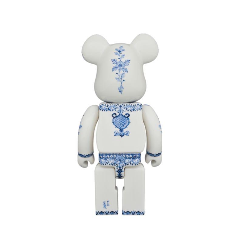 Per-order) 九谷BE@RBRICK 400％ 匠【青華更紗紋】bearbrick 九谷燒 