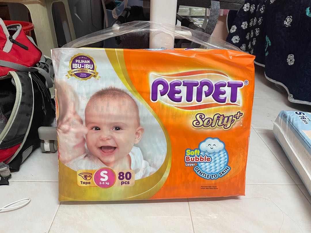 Petpet Softy+ Tape size S, Babies & Kids, Bathing & Changing, Diapers ...