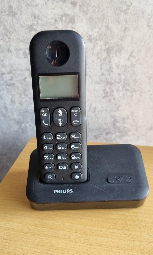 Philips Cordless, Rechargeable Phone, Computers & Tech, Office & Business Technology on Carousell