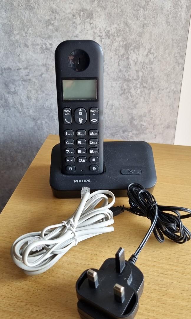 Philips Cordless, Rechargeable Phone, Computers & Tech, Office & Business Technology on Carousell