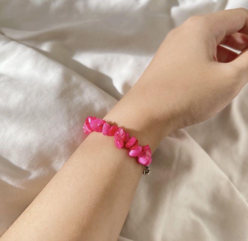 pink bracelet