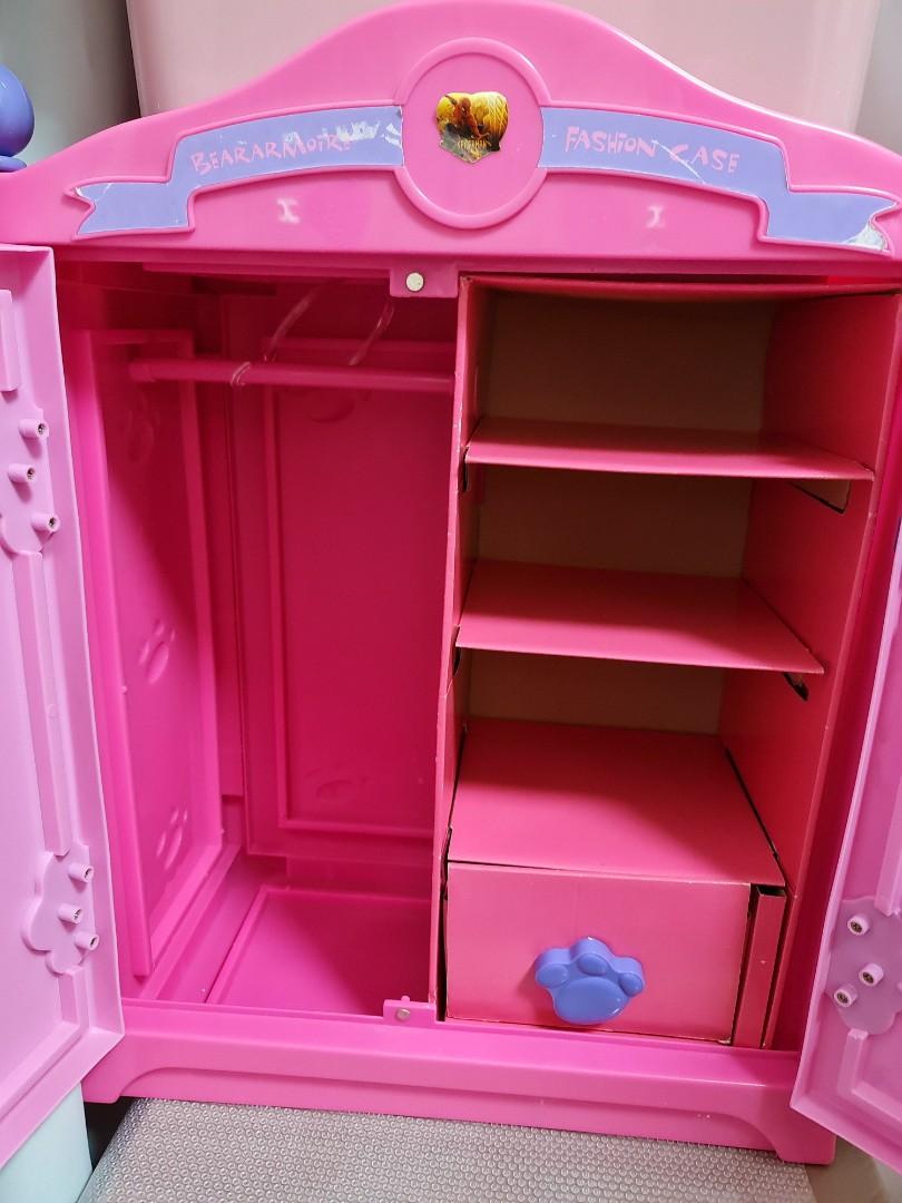 Pink Doll Wardrobe Closets Toys Clothes Storage, Hobbies & Toys, Toys ...
