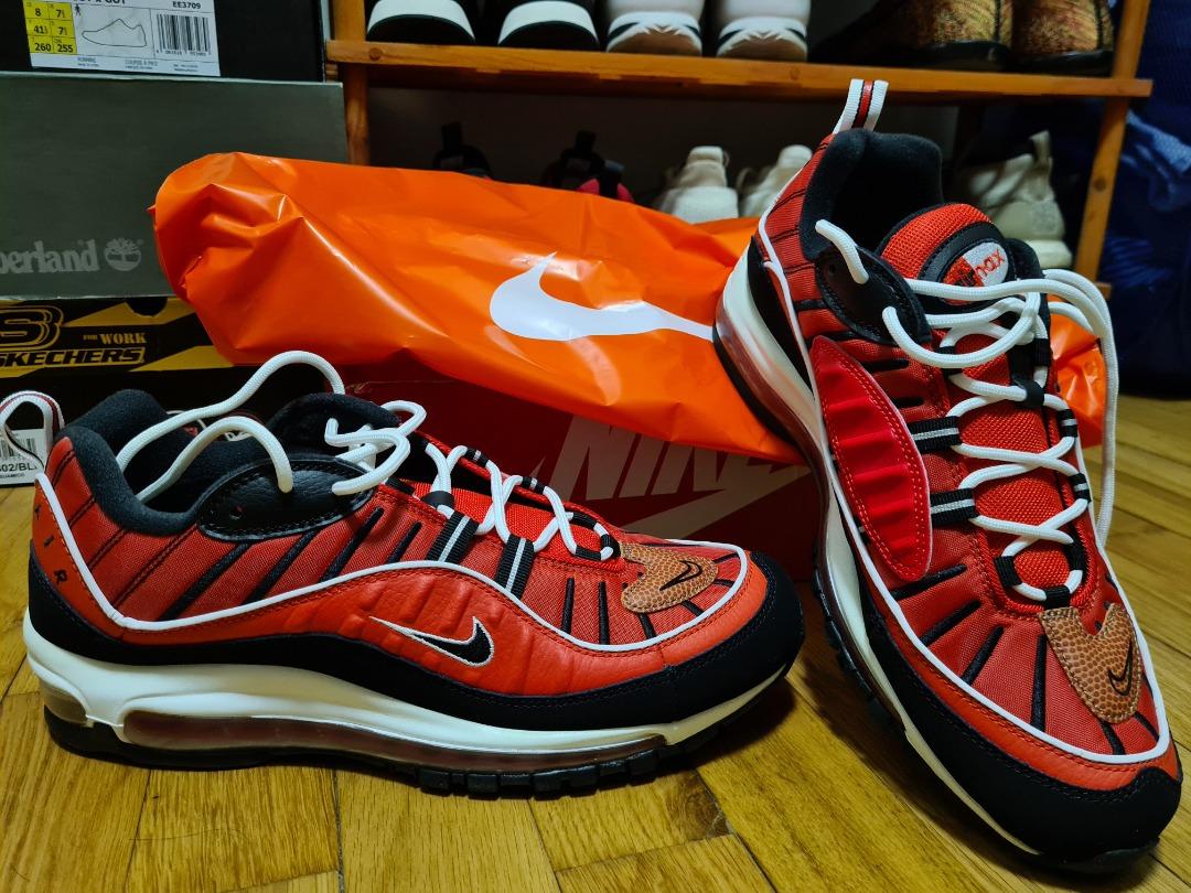 RARE! Nike Airmax 98 Habanero Red, Men's Fashion, Footwear