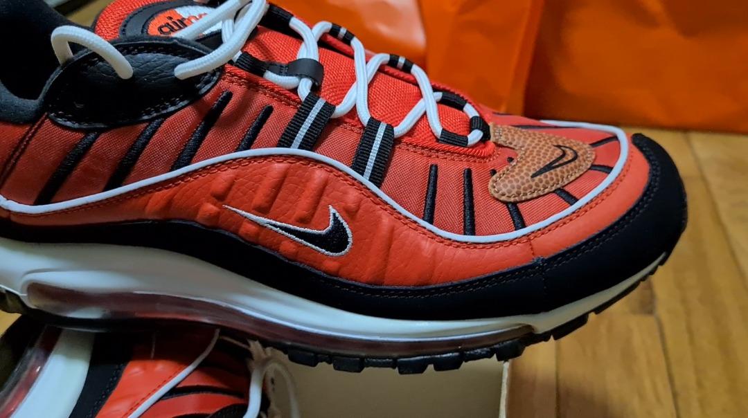 RARE! Nike Airmax 98 Habanero Red, Men's Fashion, Footwear