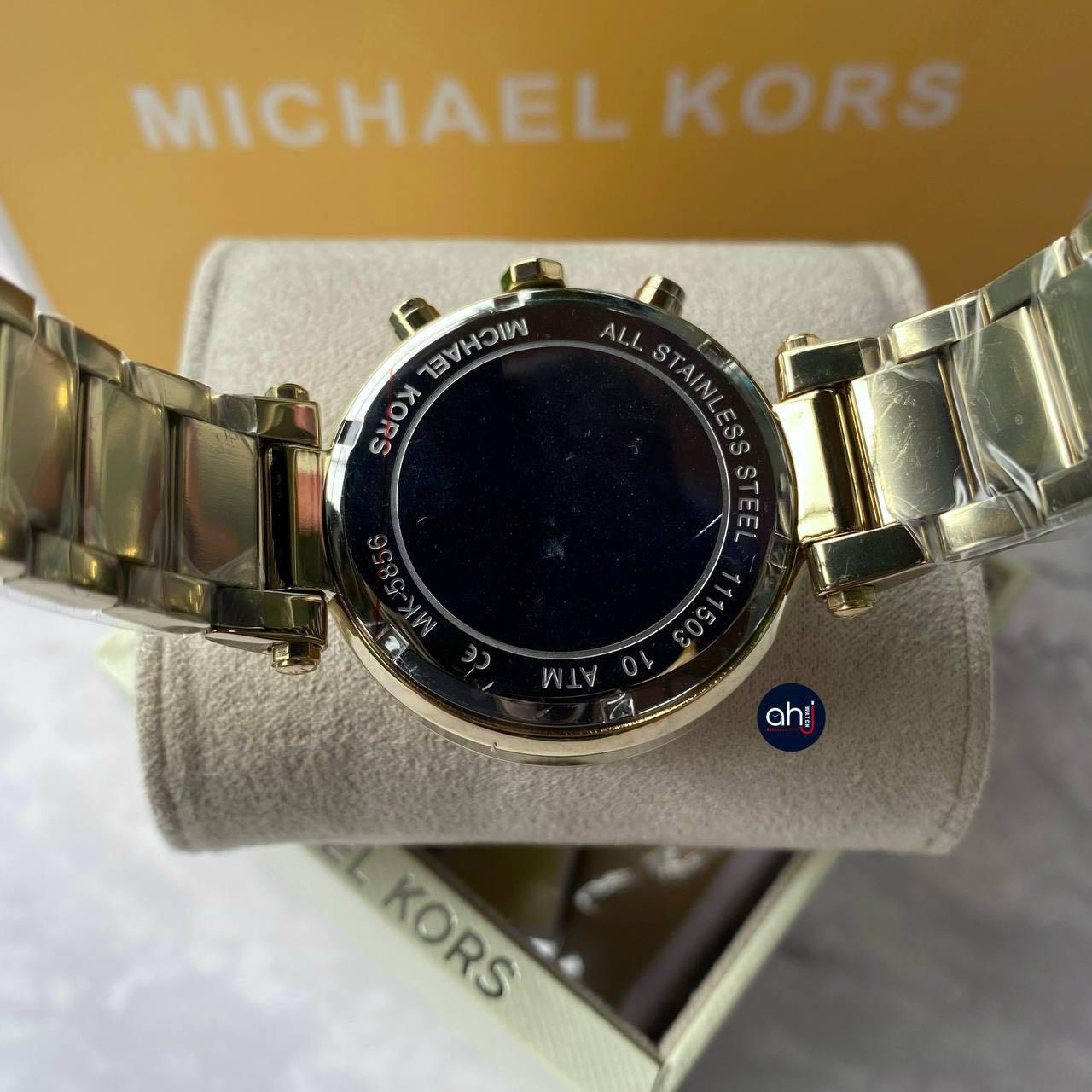 MICHAEL KORS “PARKER GLITZ” MK5856 GOLD WATCH Michael Kors Parker Glitz Gold Tone Stainless Steel Womens  main image 3
