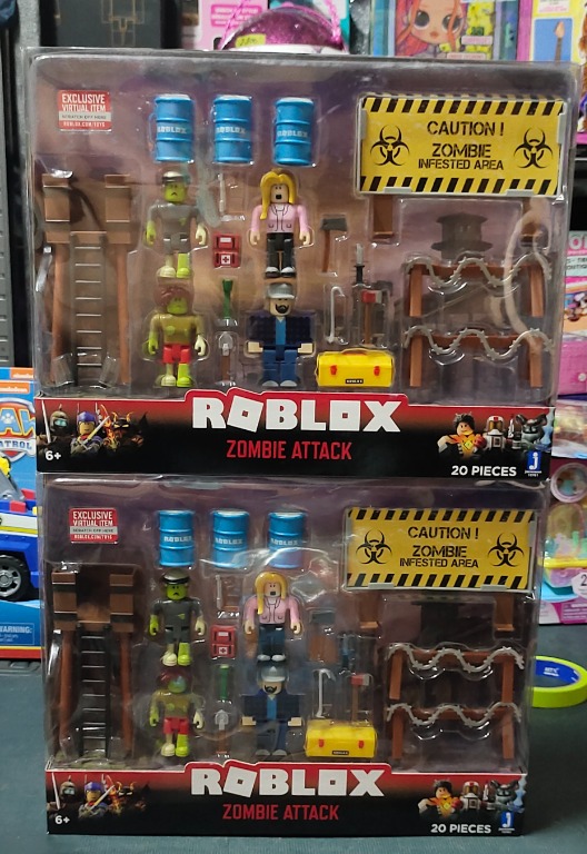 Roblox Action Collection Zombie Attack Playset Includes Exclusive 