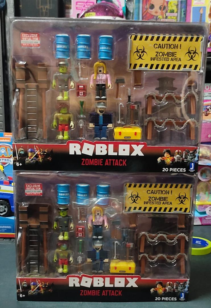 ORIGINAL Roblox Zombie Attack Playset [Includes Exclusive Virtual Item
