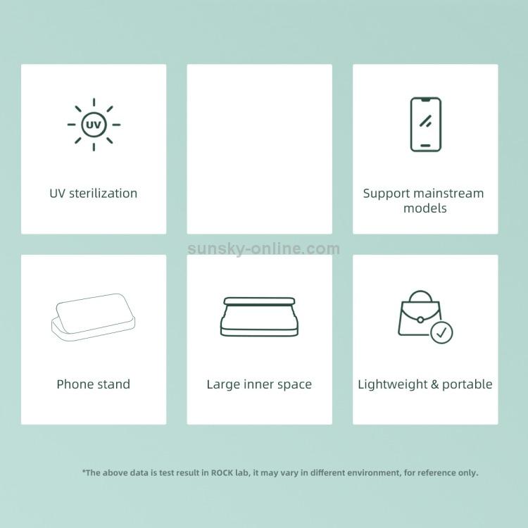 ROCK Wireless Charging Sterilization Box Smartphone Sterilizer UV Light