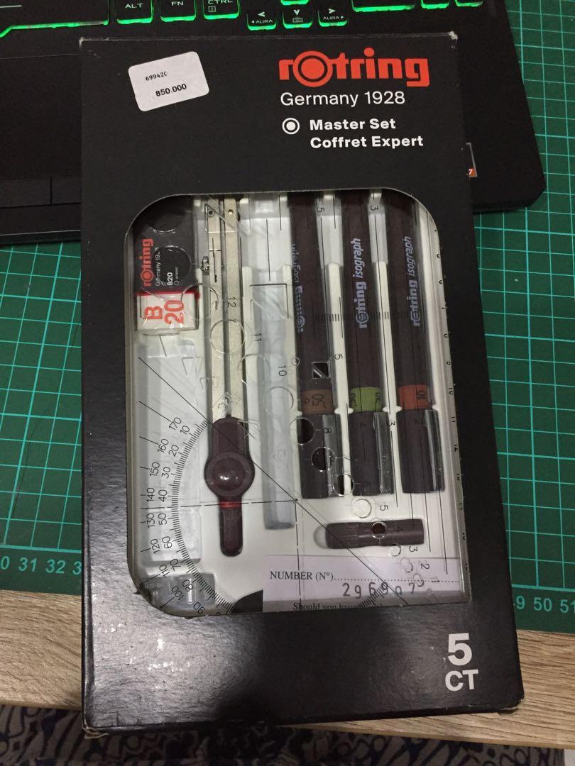 ROTRING MASTER SET COFFRET EXPERT (RAPIDO), Buku & Alat Tulis, Alat Tulis di Carousell