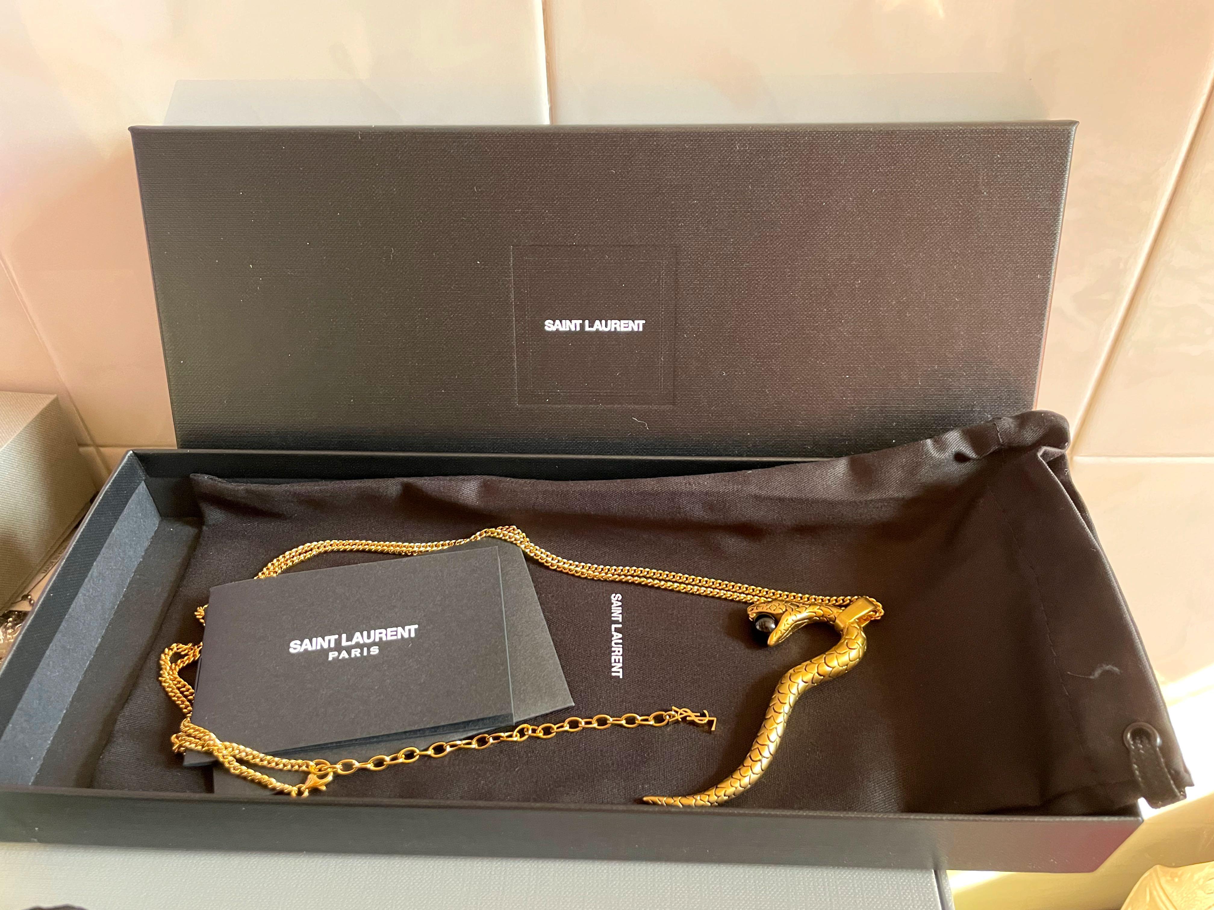 Ysl on sale snake necklace