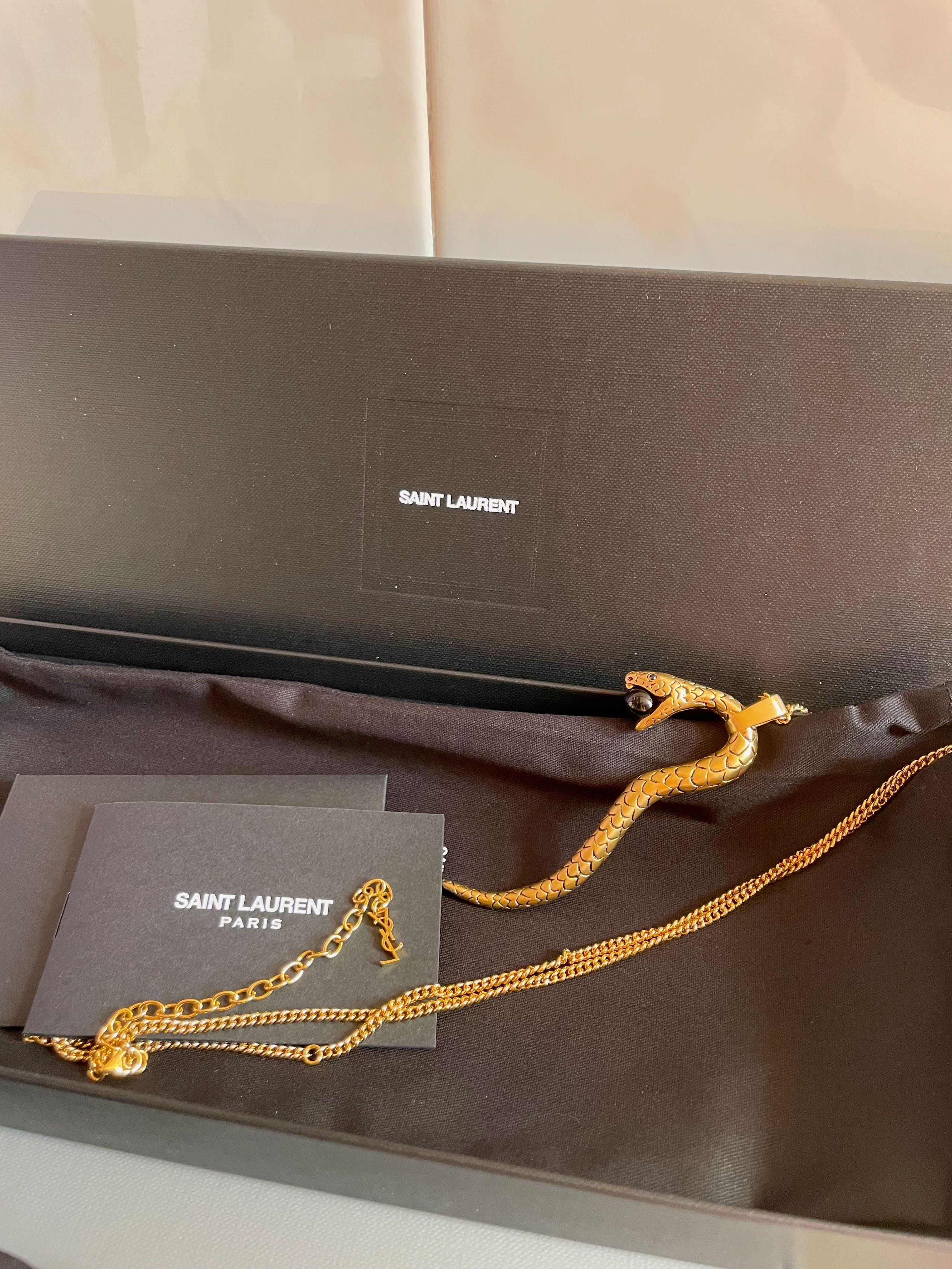 Ysl snake necklace hotsell