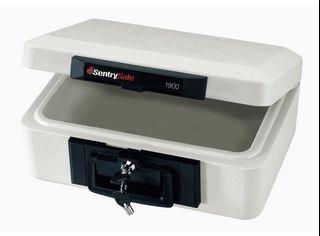 SentrySafe 1900  with one lock 1/2 Hour FIRE-SAFE Chest, 0.18 Cubic Feet,White
