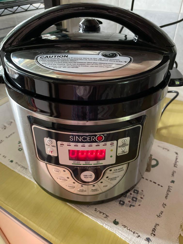 Sincero electric pressure cooker TV Home Appliances Kitchen Appliances Cookers on Carousell