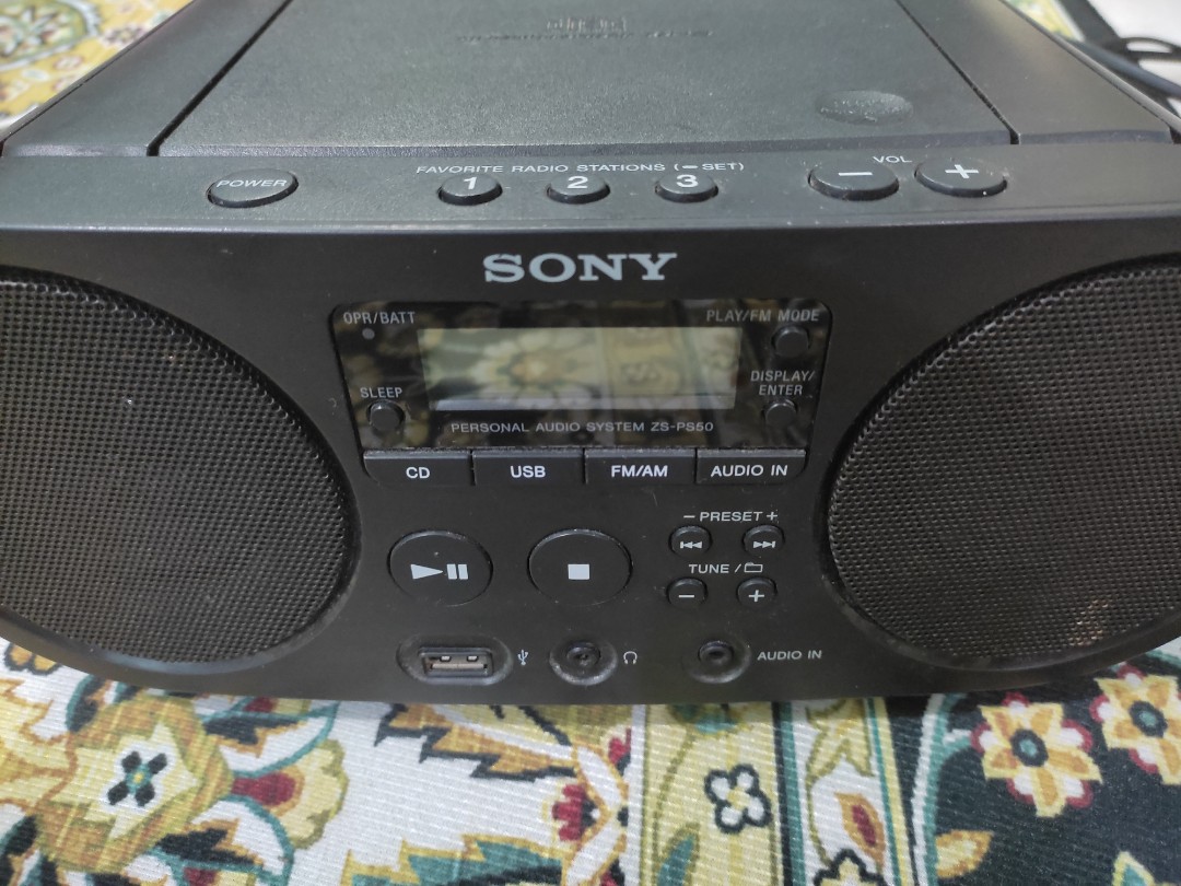 Sony portable radio, cd player, usb player,, Audio, Portable Music