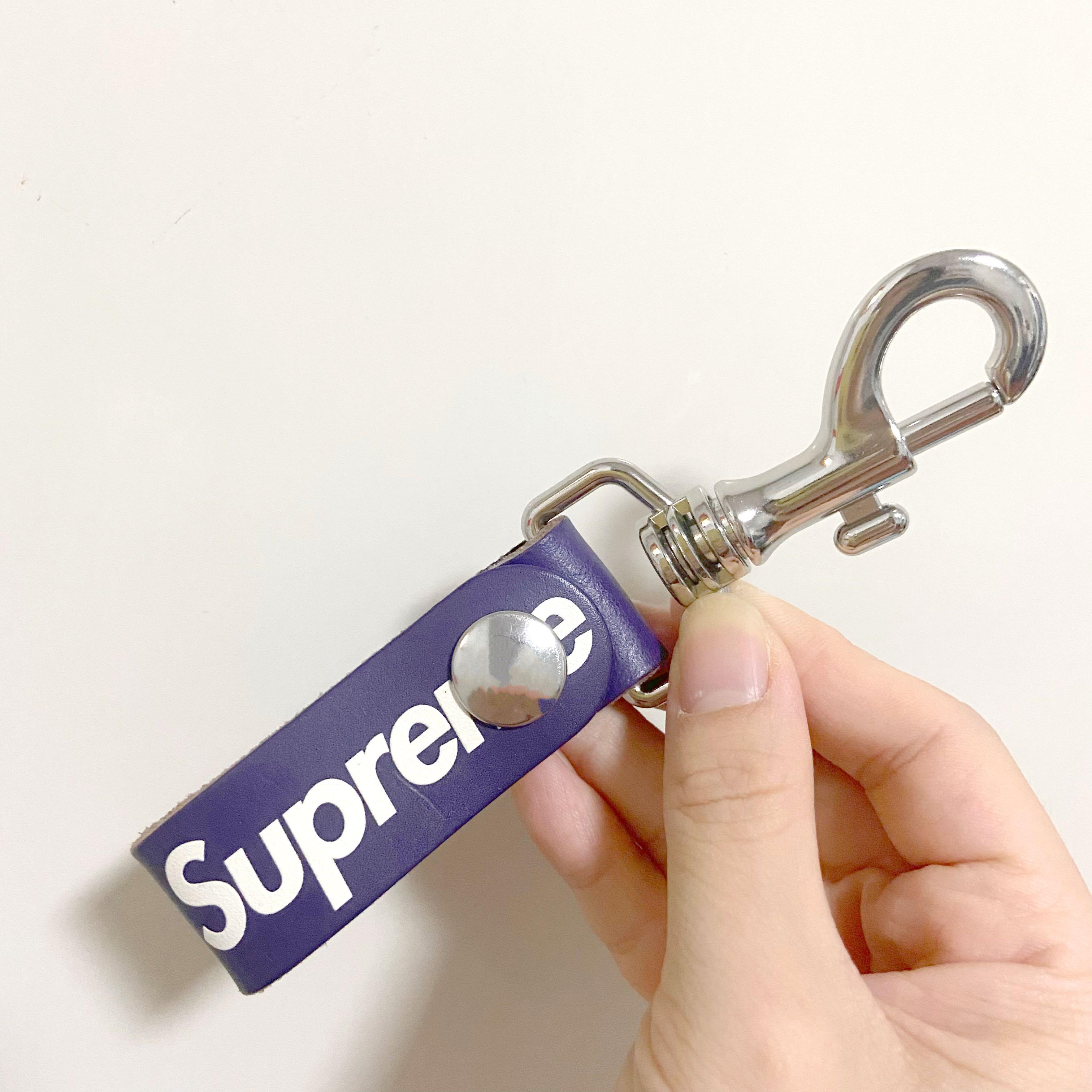 Supreme Leather Key Loop 紫 - キーホルダー