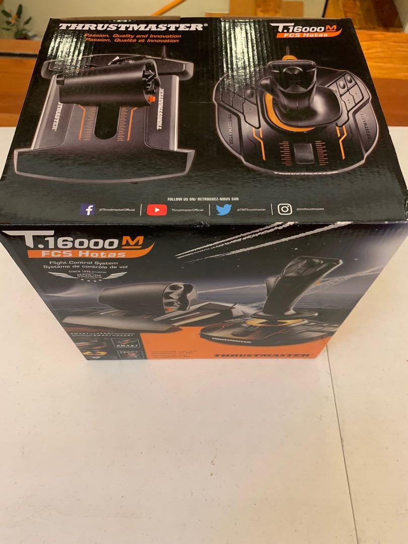 Thrustmaster T16000m Fcs Hotas Hands On Throttle And Stick Controller For Pc Video Gaming 