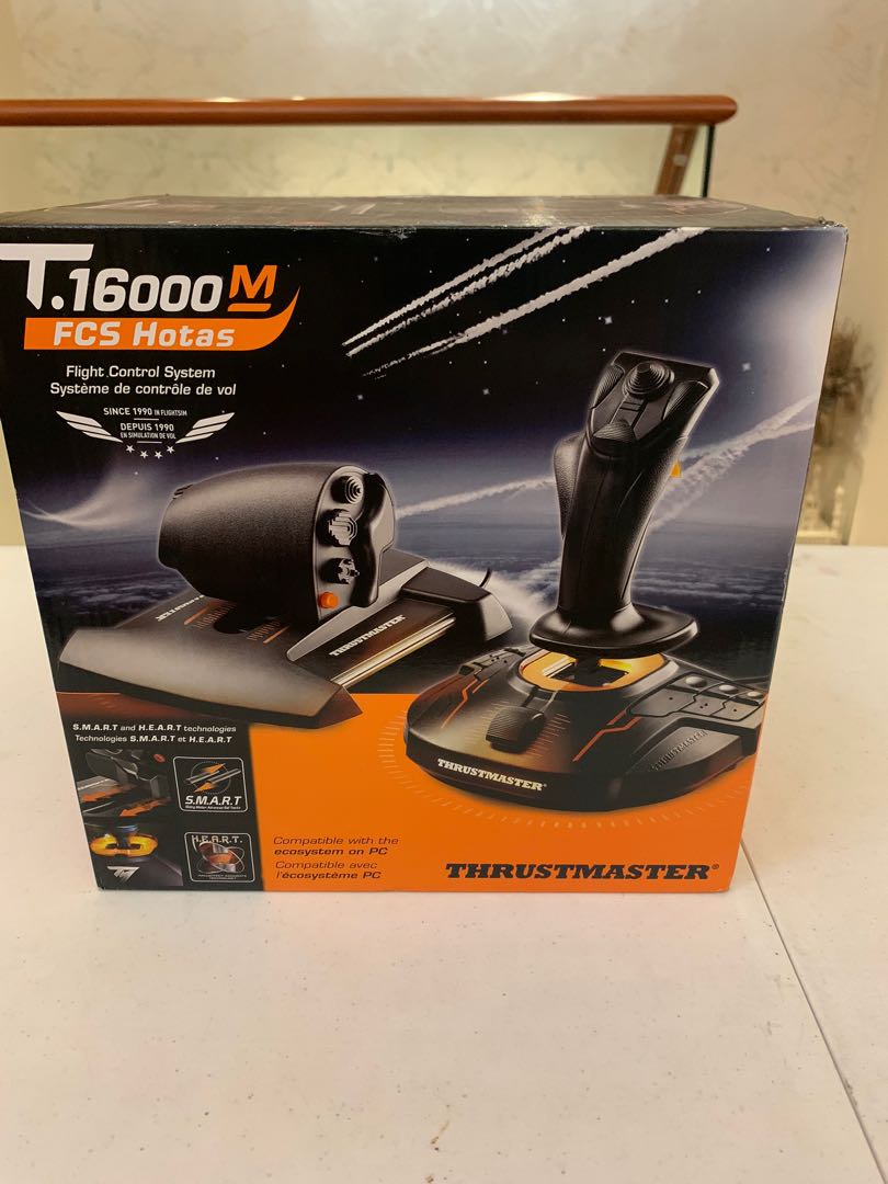 Thrustmaster T16000m Fcs Hotas Hands On Throttle And Stick Controller For Pc Video Gaming 