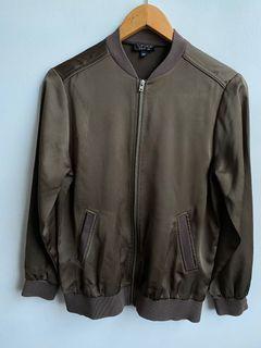 Topshop Army Green Bomber Jacket