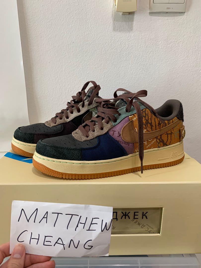 used travis scott af1