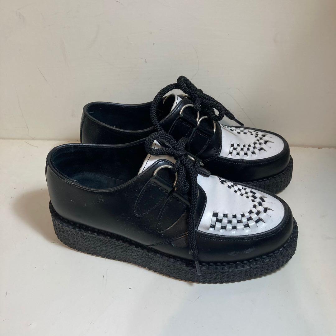 Underground 厚底皮鞋 她的時尚 鞋 靴在旋轉拍賣