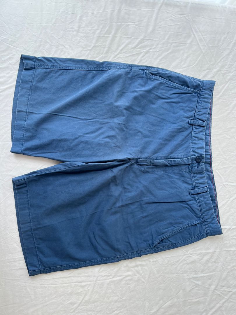 Uniqlo blue shorts, Men's Fashion, Bottoms, Shorts on Carousell