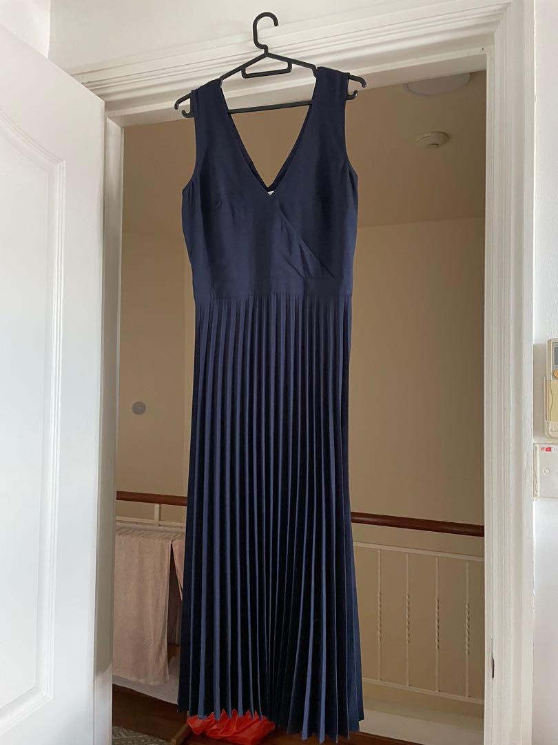 Warehouse pleated midi dress best sale