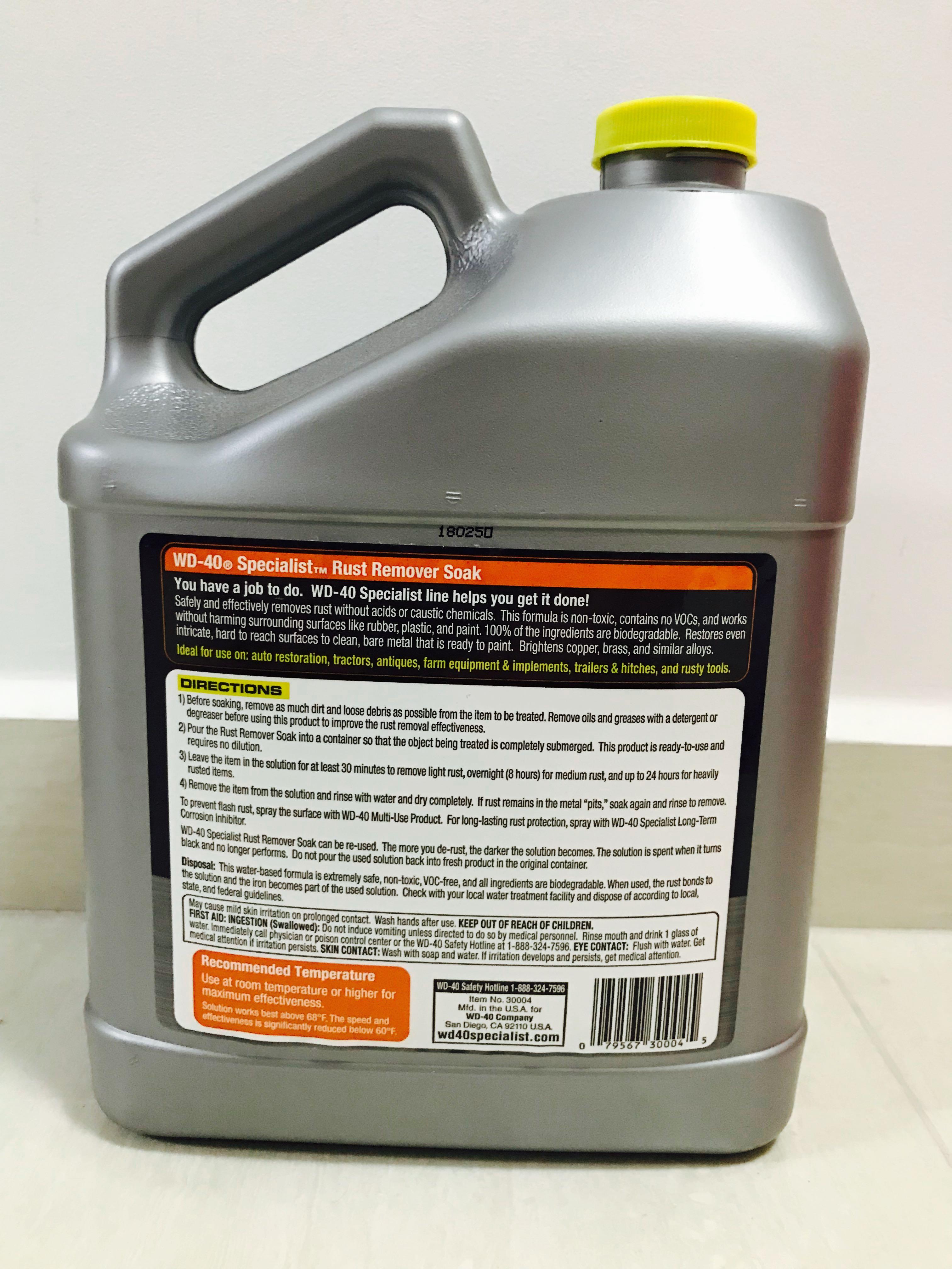 WD-40 Speciallist Rust Removal Soak.