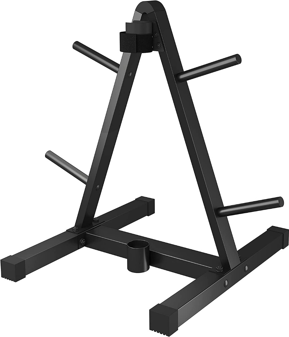 Weight Plate Rack for 1 inch 2 inch Weight Plates, Standard Olympic ...