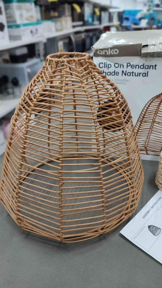 Anko Clip Pendant Shade Natural Furniture Home Living