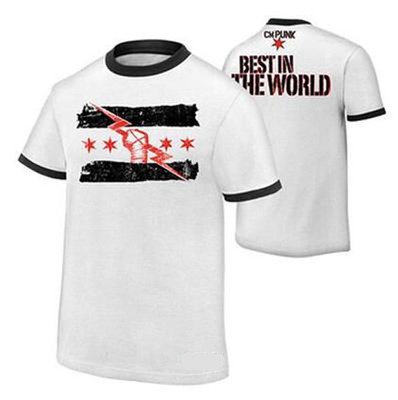 WWE CM PUNK (BEST IN THE WORLD) T-SHIRT, Men's Fashion, Tops ...
