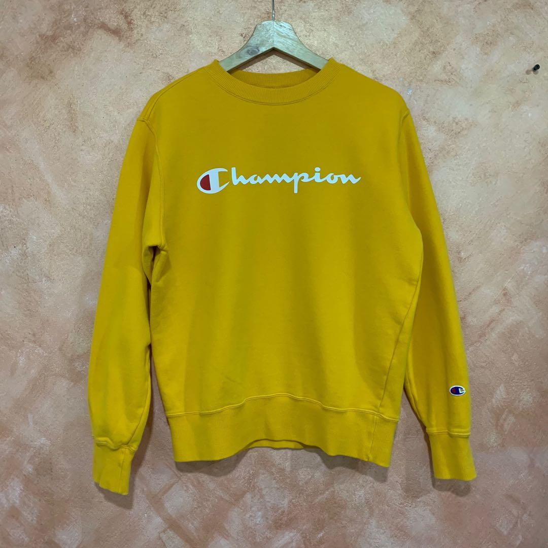 Champion sweatshirt mustard top