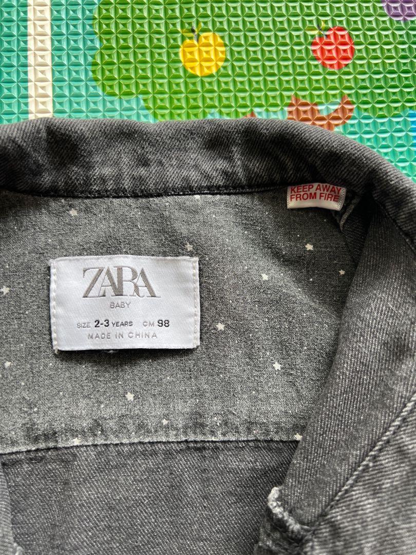 Zara Baby Denim Jacket, Babies & Kids, Babies & Kids Fashion on Carousell