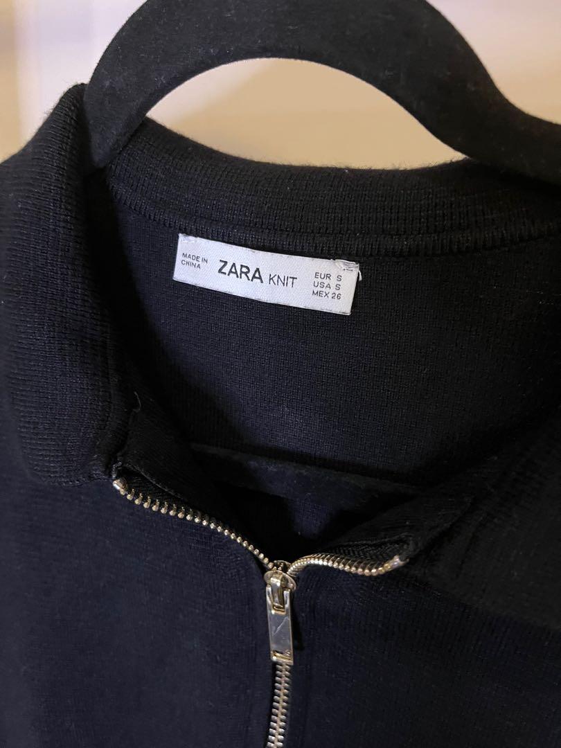 Zara black zipper collar blouse (Category: Blouses) located in Makati City. Submitted by itaclosetsale (Listing ID 1174287242, Image 3). Description: .