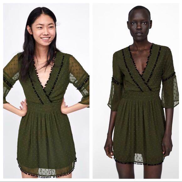 Zara cheap boho dress