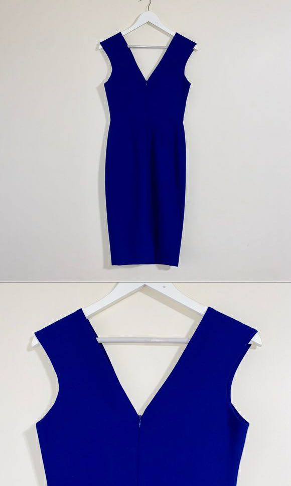 Royal blue dress zara clearance