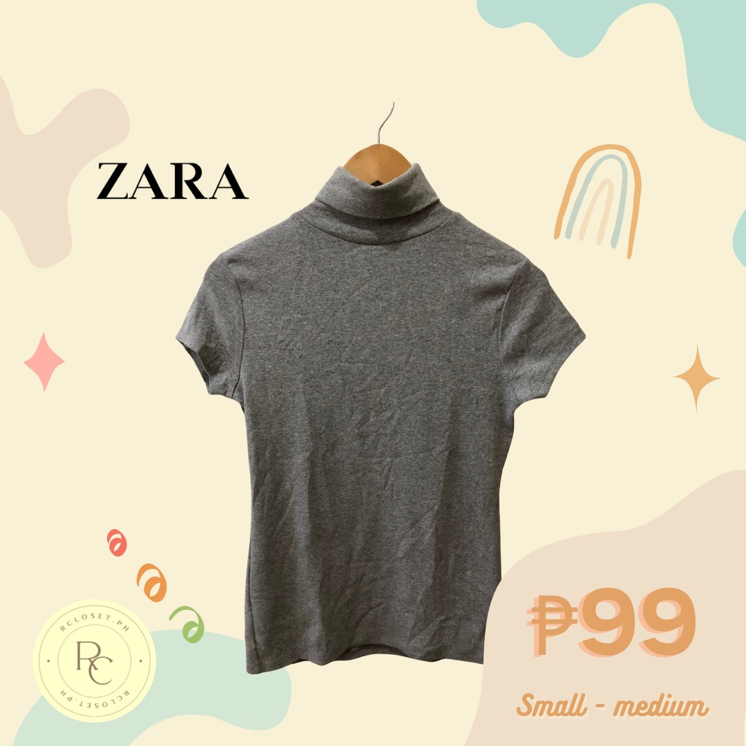 Zara turtle neck, Women's Fashion, Tops, Blouses on Carousell
