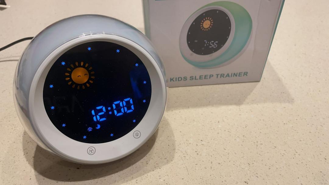 1038) I.CODE Sun & Moon Rise Kids Alarm Clock, Children's Sleep Trainer ,Sleep Sound Machine