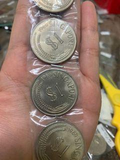 1969 Singapore 1 dollar - vintage coin