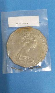 1977 Australia silver jubilee 50 cents