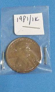 1981 USA 1 cent - vintage coin