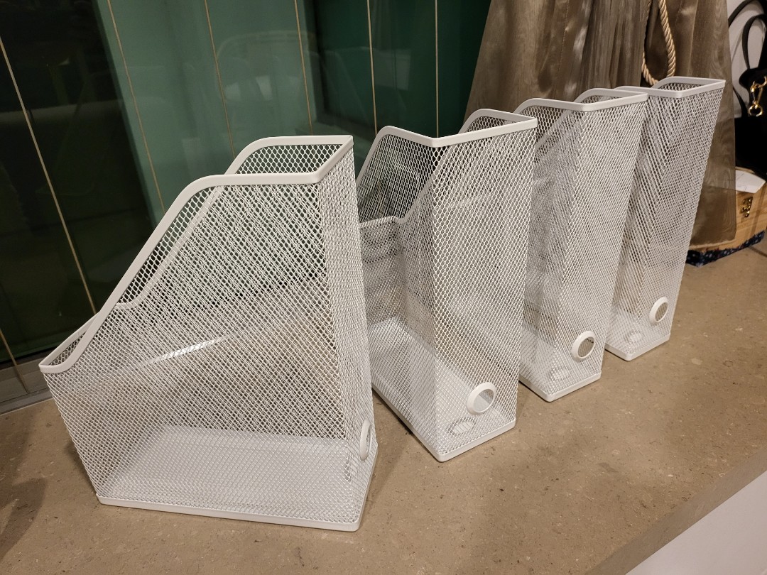 4x IKEA magazine files, Furniture & Home Living, Home Improvement