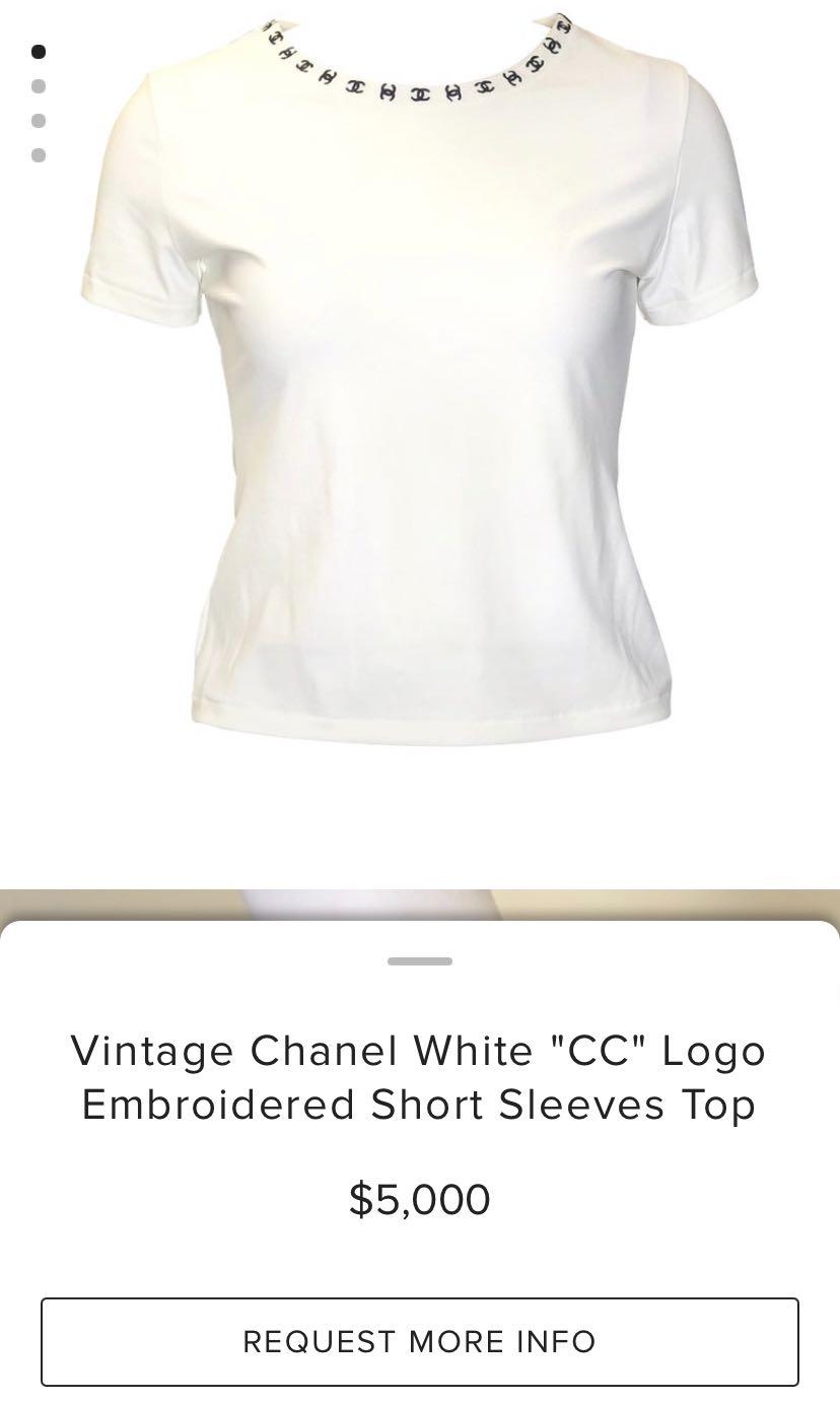 ⚜️90's Rare VTG Chanel T-Shirt, Luxury, Apparel on Carousell
