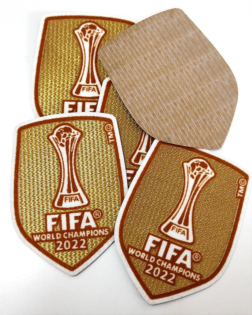 FIFA World Cup Champions 2022 Football Gold Badge Patch 