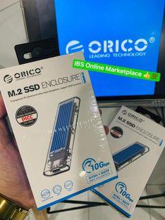 💯 COD ❗️❗️ Orico M.2 SSD Enclosure B&M Key Transparent Blue Type-C USB 3.1 TCM2M-C3 ❗️❗️💯
