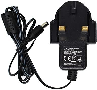 2-Pack AC to DC 12V 0.5A 500mA Power Supply Adapter 5.5mm x 2.1mm UL Listed FCC 
