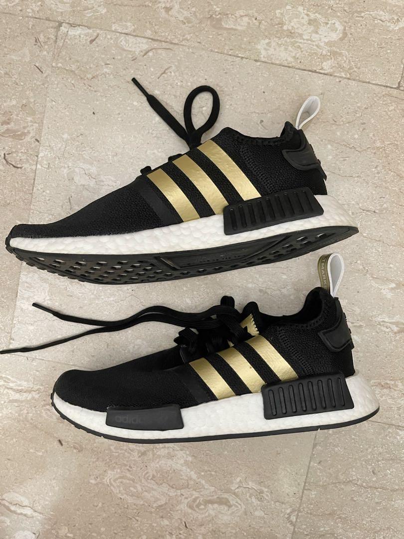 Nmd black hotsell and gold womens